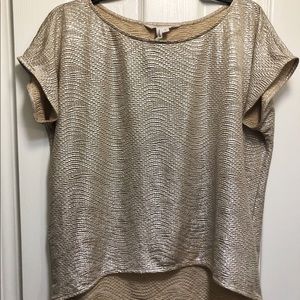 BCBGeneration Metallic Hi-Low Top